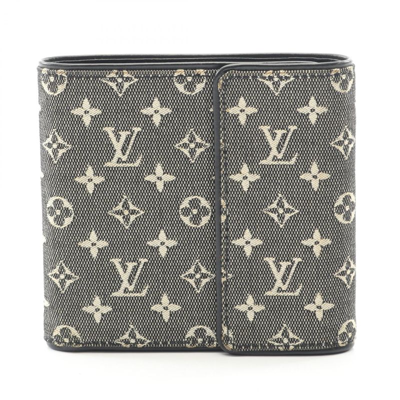 Louis Vuitton Bifold Wallet Portobier Cult Cles Di Monet Monogram Mini Noir