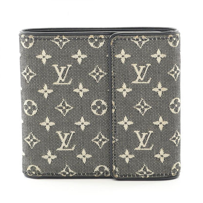 Louis Vuitton Bifold Wallet Portobier Cult Cles Di Monet Monogram Mini Noir
