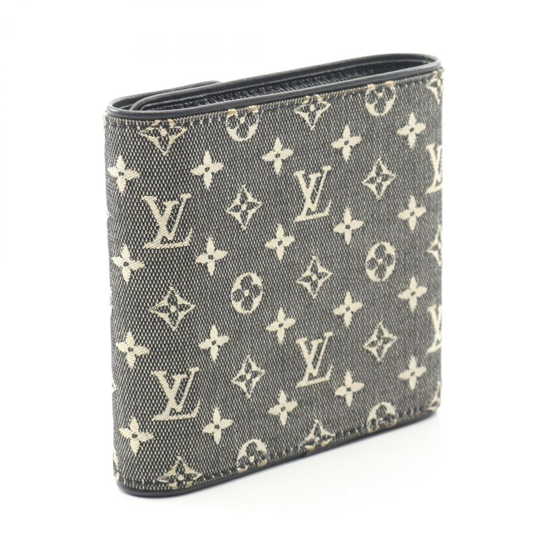 Louis Vuitton Bifold Wallet Portobier Cult Cles Di Monet Monogram Mini Noir