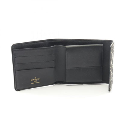 Louis Vuitton Bifold Wallet Portobier Cult Cles Di Monet Monogram Mini Noir
