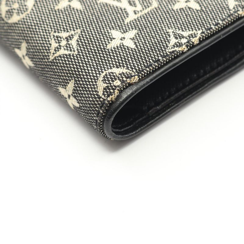 Louis Vuitton Bifold Wallet Portobier Cult Cles Di Monet Monogram Mini Noir
