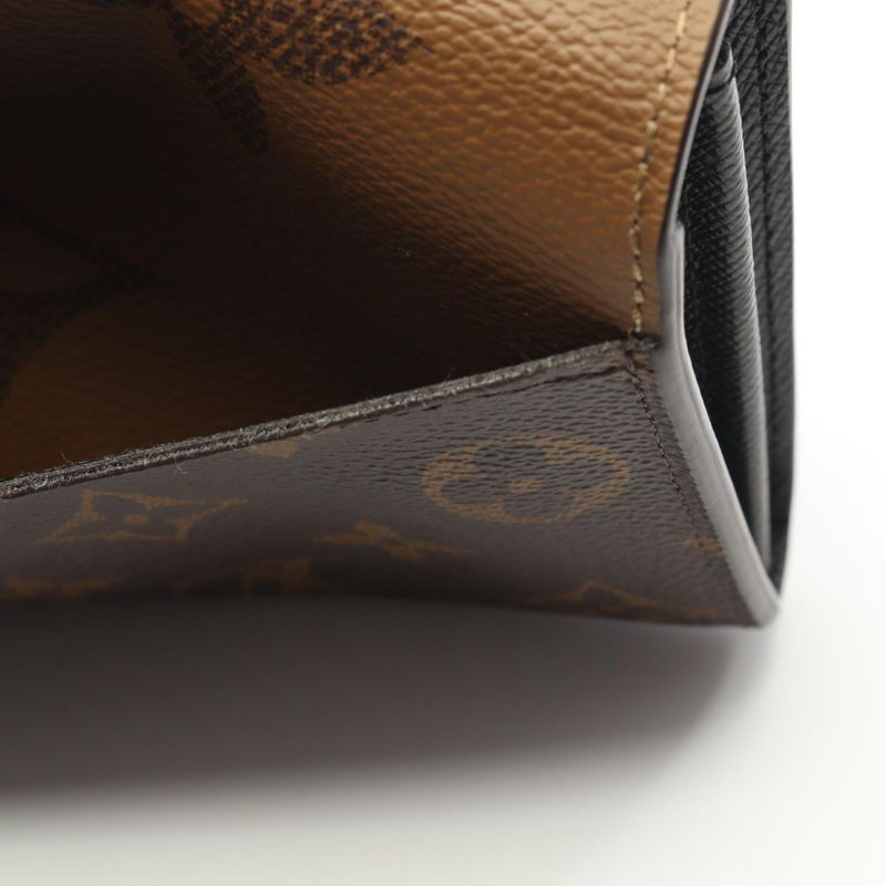 Louis Vuitton Bifold Long Wallet Portefeuille Sarah Monogram Giant Reverse