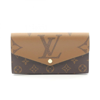 Louis Vuitton Bifold Long Wallet Portefeuille Sarah Monogram Giant Reverse