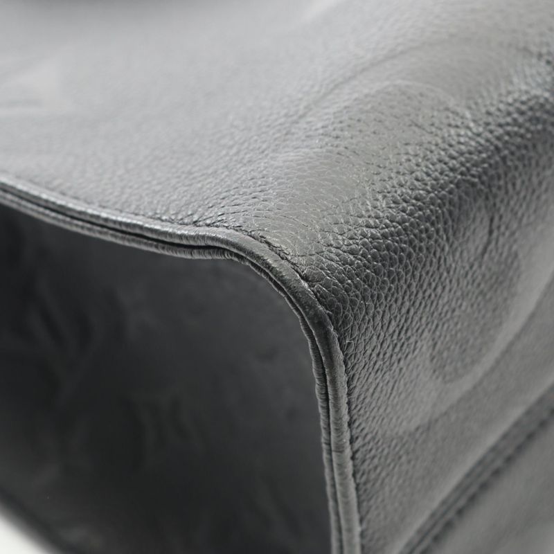 Louis Vuitton Tote Bag on the Go MM Monogram Empreinte Noir Black M45595 Noir