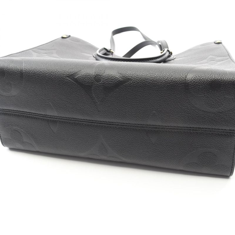 Louis Vuitton Tote Bag on the Go MM Monogram Empreinte Noir Black M45595 Noir