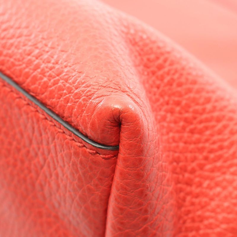 Gucci Tote Bag Interlocking Gcharm 341503 Red Leather Interlocking G 2way Tote