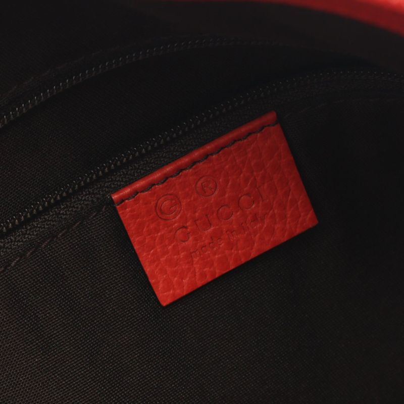 Gucci Tote Bag Interlocking Gcharm 341503 Red Leather Interlocking G 2way Tote