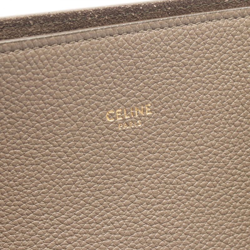 Celine Tote Bag Cabas Phantom Small Greige Leather Cabas Phantom Small Ladies
