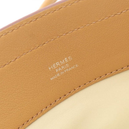 Hermes Shoulder Bag Sac Aline Bicolor Mini 082305ck Beton Natural Leather Sac