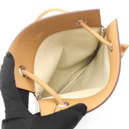 Hermes Shoulder Bag Sac Aline Bicolor Mini 082305ck Beton Natural Leather Sac