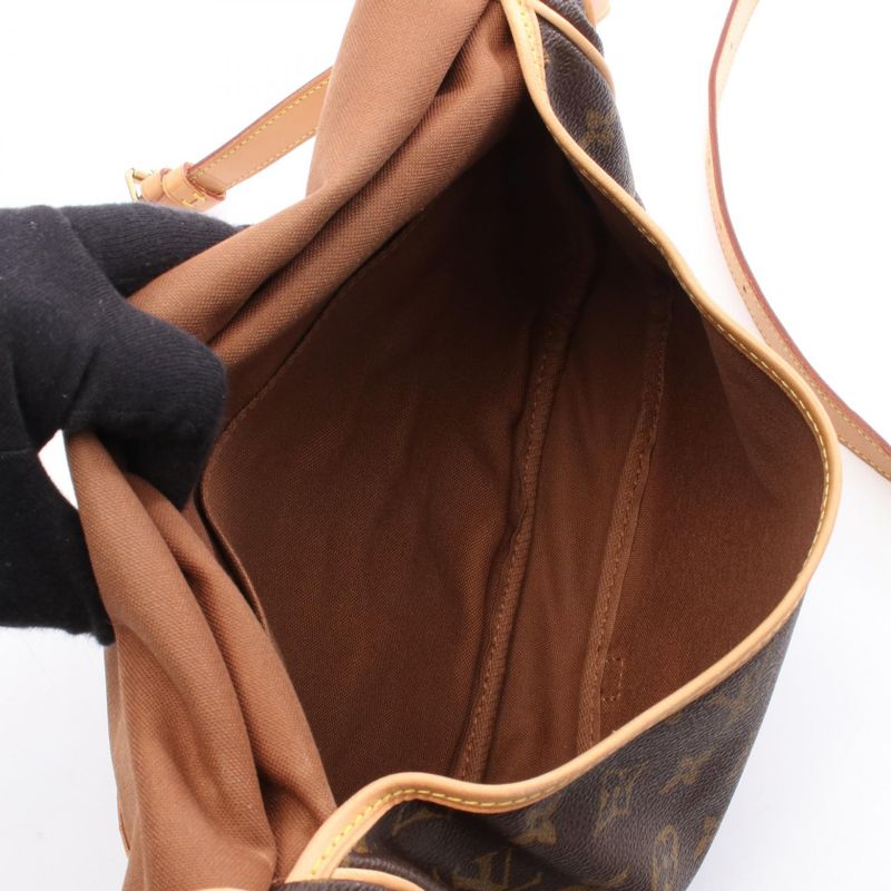 Louis Vuitton Shoulder Bag Saumur 30 Monogram M42256 PVC Coated Canvas Leather