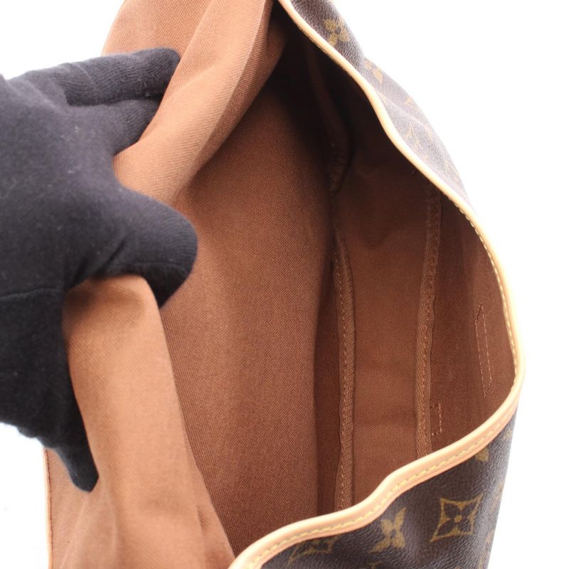 Louis Vuitton Shoulder Bag Saumur 30 Monogram M42256 PVC Coated Canvas Leather