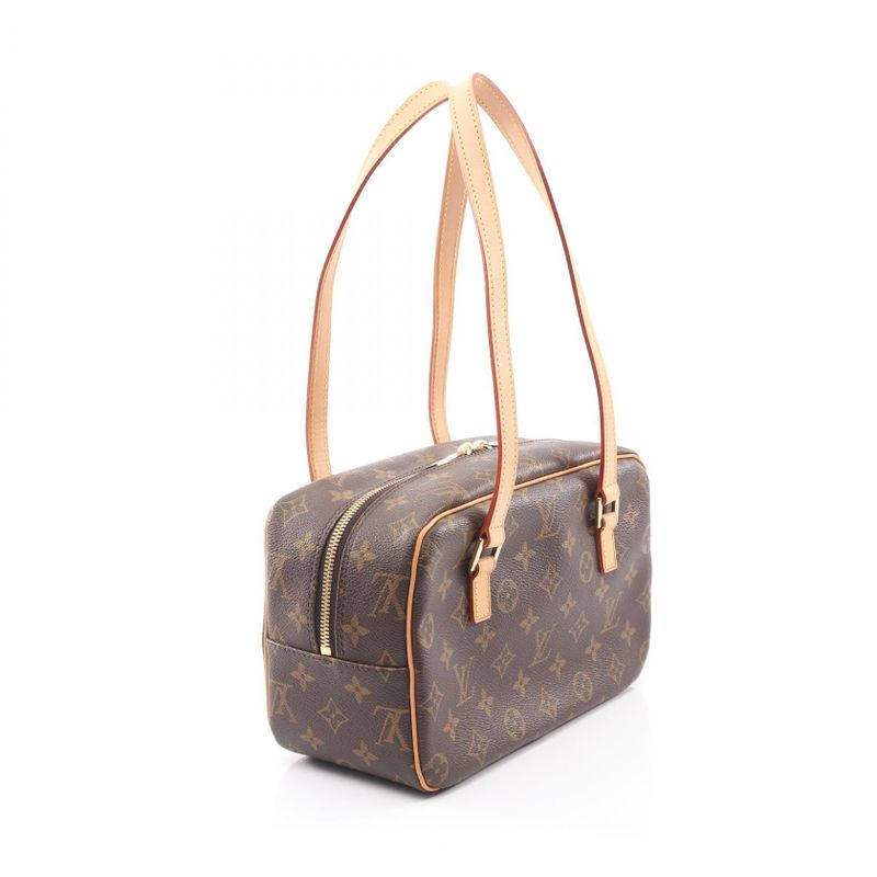 Louis Vuitton Shoulder Bag Shite MM Monogram M51182 PVC Coated Canvas Leather