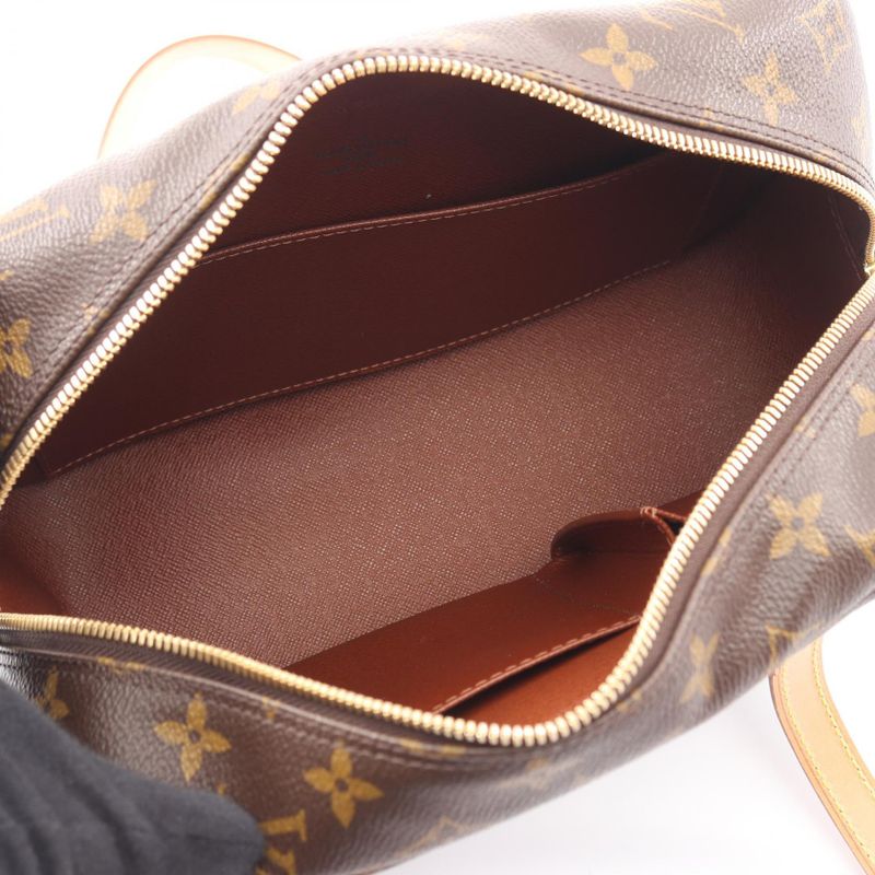 Louis Vuitton Shoulder Bag Shite MM Monogram M51182 PVC Coated Canvas Leather