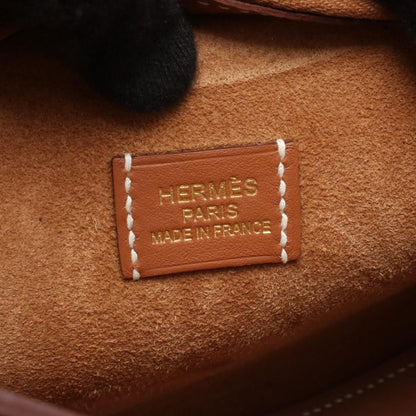 Hermes Shoulder Bag Petit Arson Gold Leather Calf (Cowhide) Petit Arson Gold