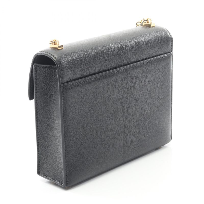 Hermes Shoulder Bag Veru Mini Black Leather Veru Chain Mini Black Ladies Used a