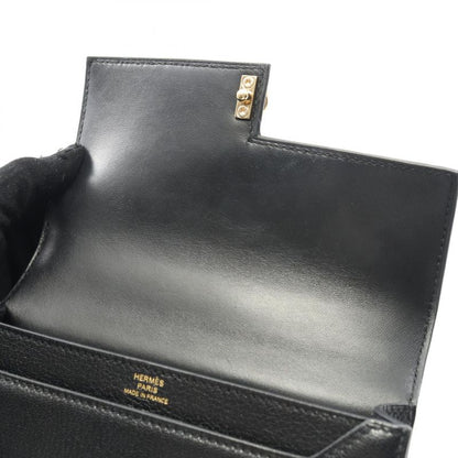 Hermes Shoulder Bag Veru Mini Black Leather Veru Chain Mini Black Ladies Used a