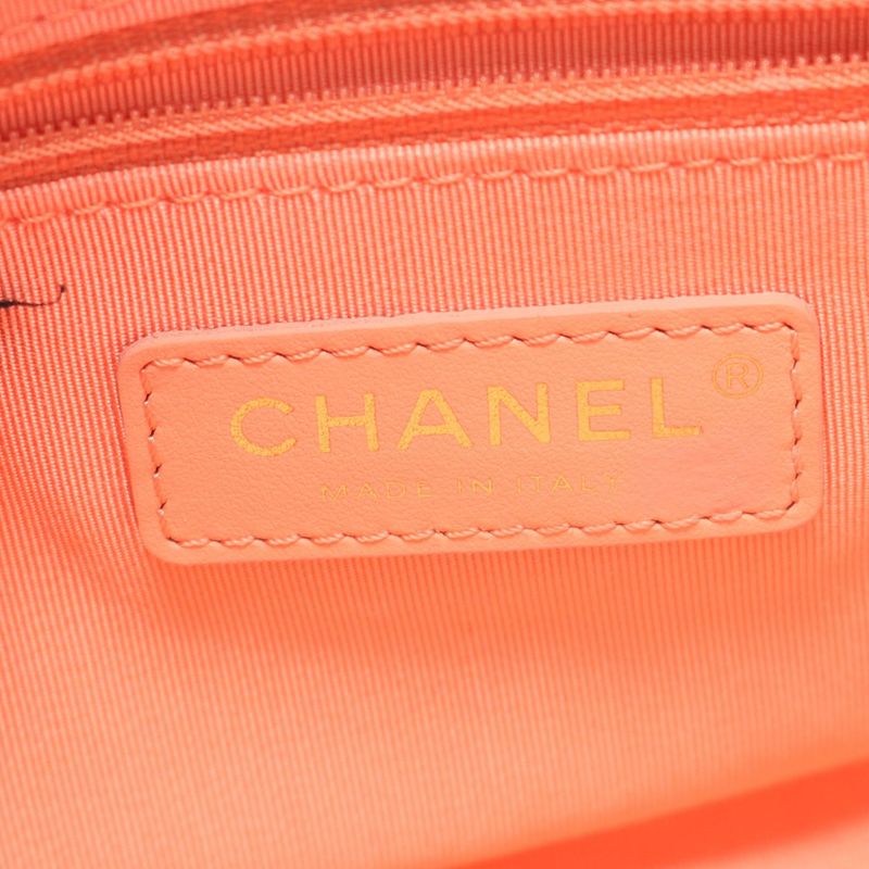 Chanel Shoulder Bag Coco Mark Pink Lambskin Coco Mark Bijou Crystal Camera Bag