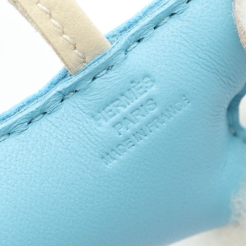 Hermes Charm Buddy Charm Celeste Cles Mouton Leather Buddy Charm Celeste Cles