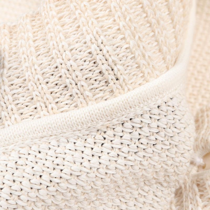 Chanel Cardigan Coco Mark Button White Cotton