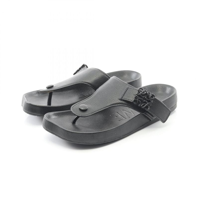 Loewe Sandals Ease L814465x59 Black Leather Sandals L814465x59 Ease Women's