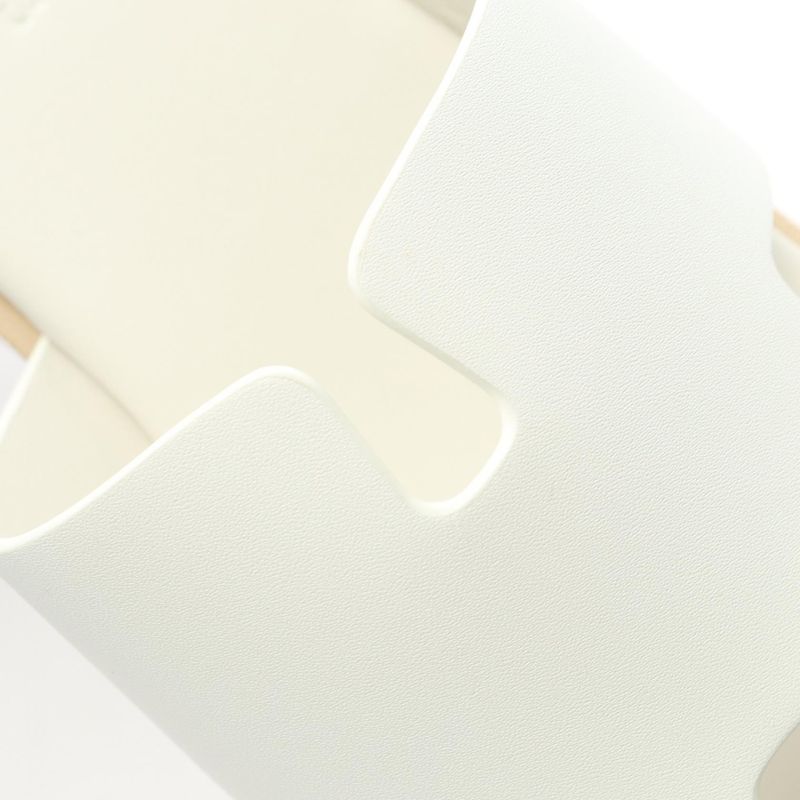 Hermes Sandals Eze 30 Sl12251309z3602501 White Leather Eze 30 Sandals Women's