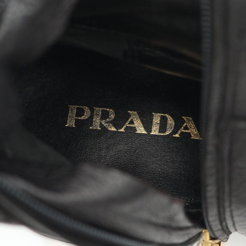 Prada Boots Green Leather Boots Ladies Used B