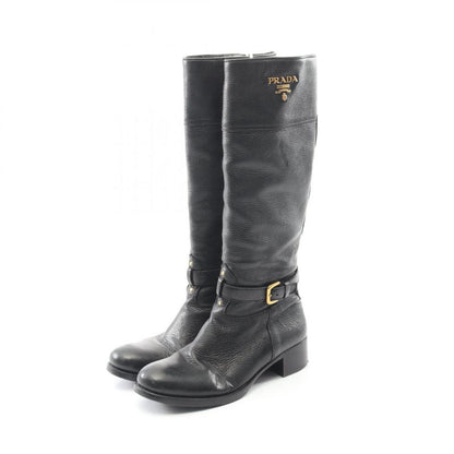 Prada Boots Green Leather Boots Ladies Used B