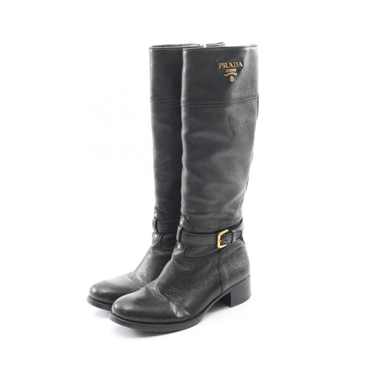 Prada Boots Green Leather Boots Ladies Used B