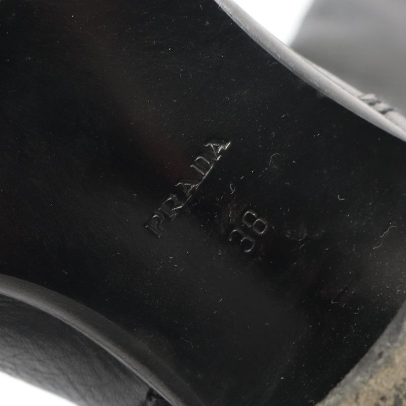 Prada Boots Green Leather Boots Ladies Used B