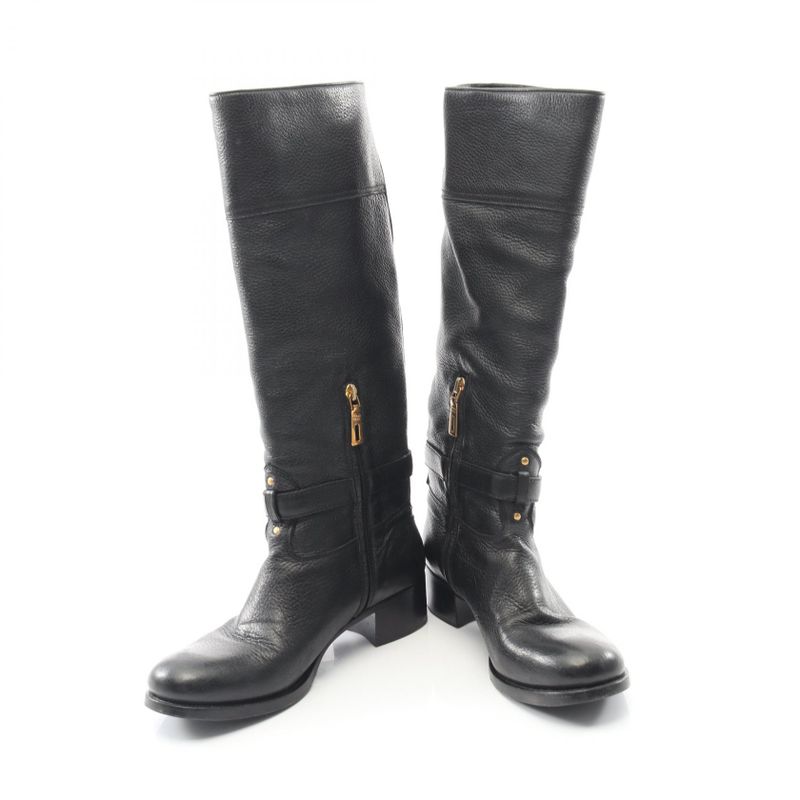 Prada Boots Green Leather Boots Ladies Used B