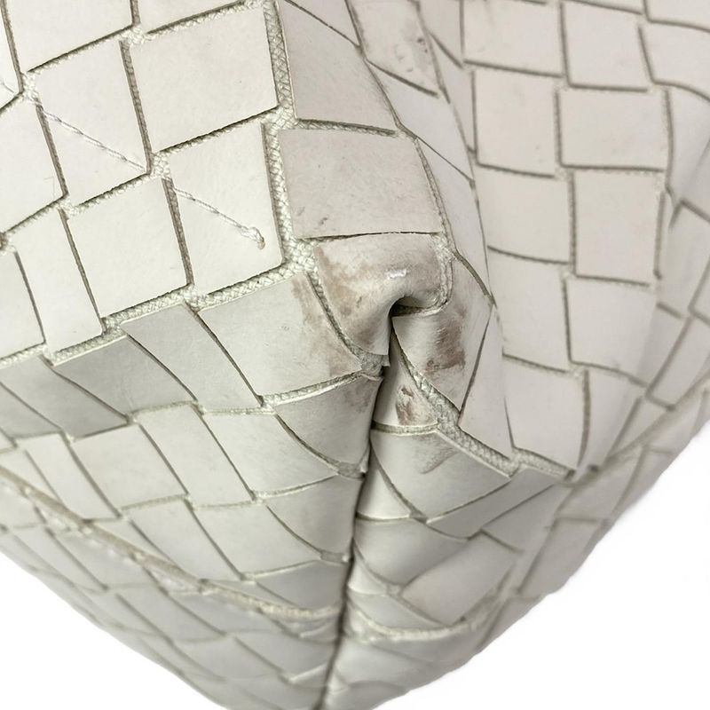 Bottega Veneta Tote Bag Intrecciato Scorpito Tote Bag 651681 Ivory X Beige