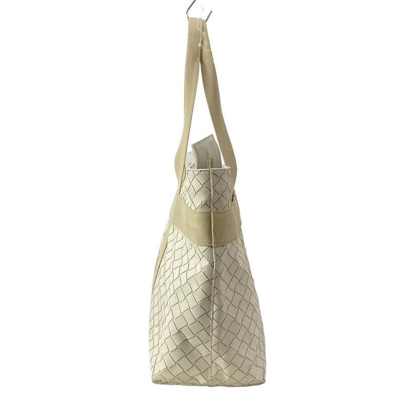 Bottega Veneta Tote Bag Intrecciato Scorpito Tote Bag 651681 Ivory X Beige