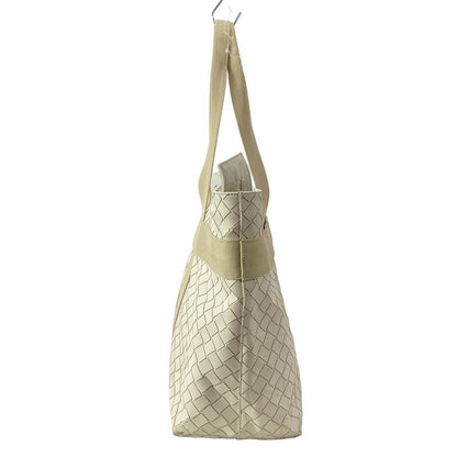 Bottega Veneta Tote Bag Intrecciato Scorpito Tote Bag 651681 Ivory X Beige