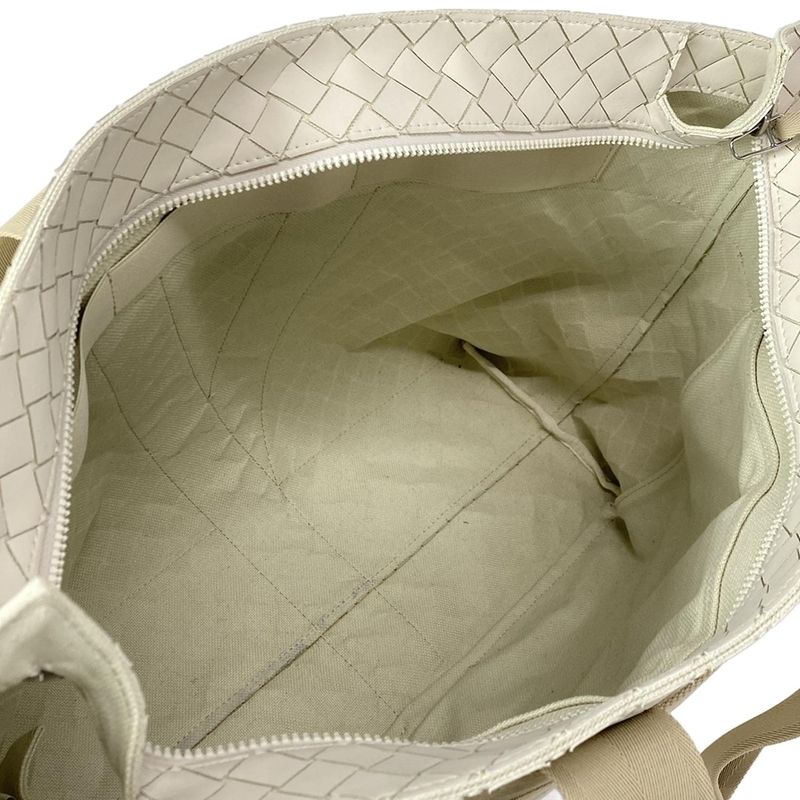 Bottega Veneta Tote Bag Intrecciato Scorpito Tote Bag 651681 Ivory X Beige