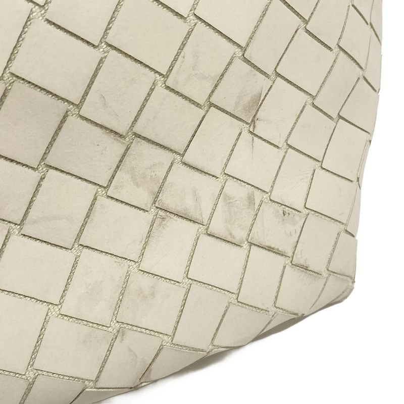 Bottega Veneta Tote Bag Intrecciato Scorpito Tote Bag 651681 Ivory X Beige