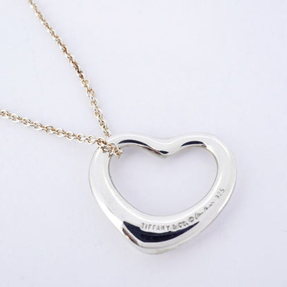 Tiffany & Co Necklace Open Heart Silver 925 Women's