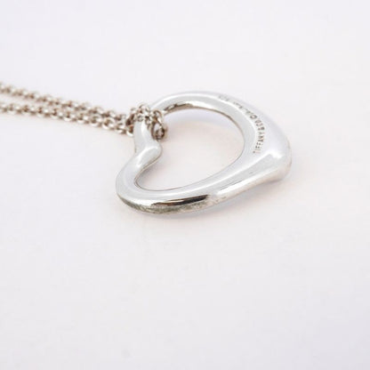 Tiffany & Co Necklace Open Heart Silver 925 Women's