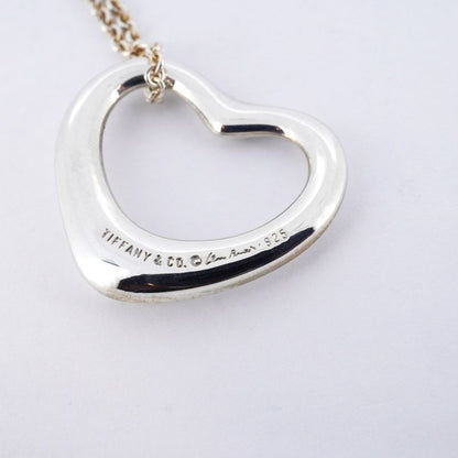 Tiffany & Co Necklace Open Heart Silver 925 Women's