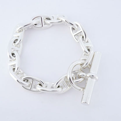 Hermes Bracelet Chaine D'ancre MM 14 Frames Silver 925 Ladies