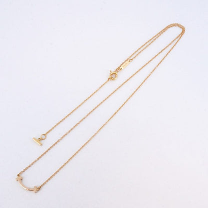 Tiffany & Co Necklace T-Smile Mini 18k Pink Gold Pink Gold Ladies