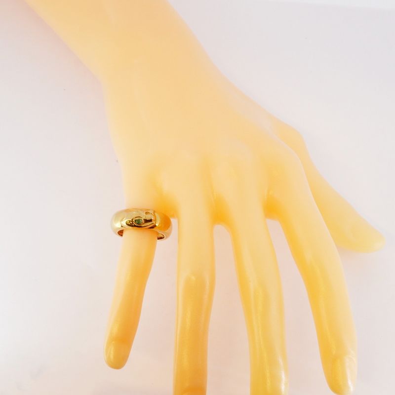 Cartier Ring Panthere 18k Yellow Gold Yellow Gold Emerald Green #54 Ladies