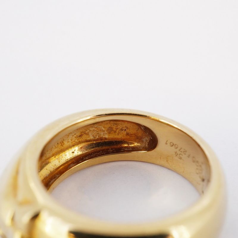 Cartier Ring Panthere 18k Yellow Gold Yellow Gold Emerald Green #54 Ladies