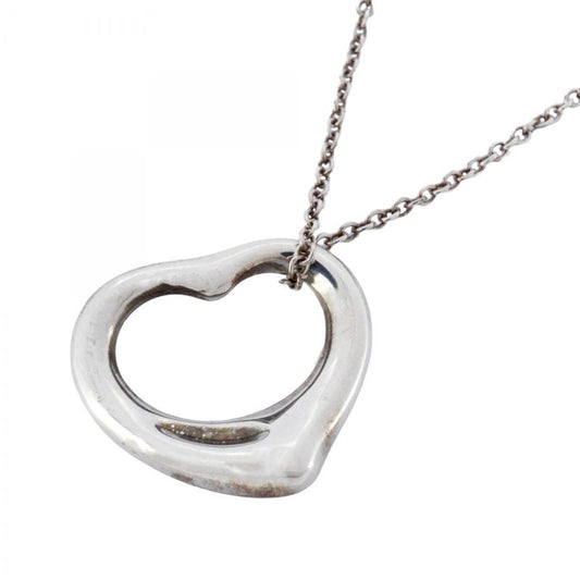 Tiffany & Co Necklace Open Heart Silver 925 Women's