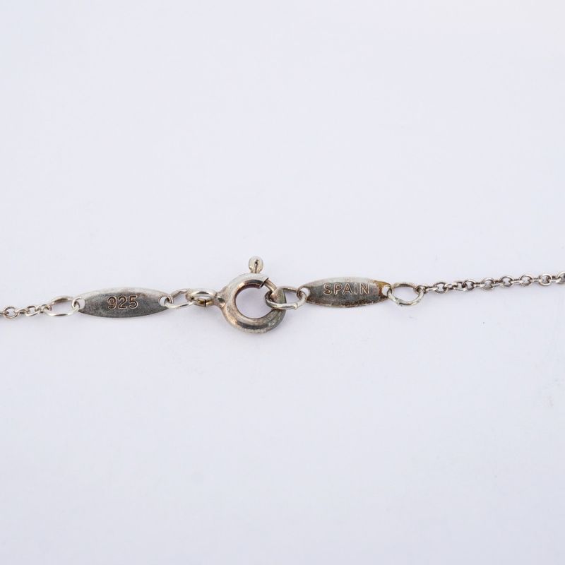 Tiffany & Co Necklace Open Heart Silver 925 Women's