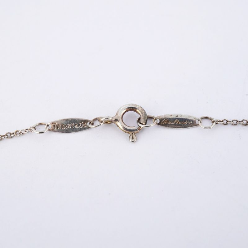 Tiffany & Co Necklace Open Heart Silver 925 Women's