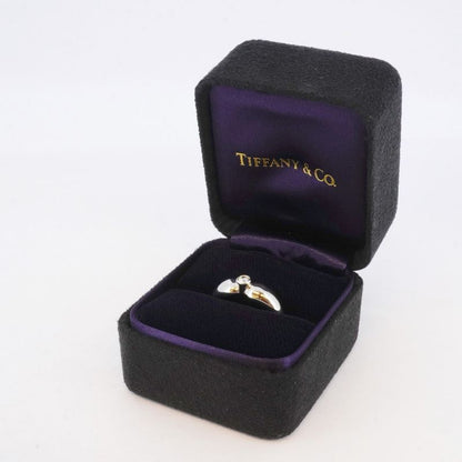 Tiffany & Co Ring Double Tee a Dos Lop 1pd Pt950 Platinum Diamond No 11 Ladies