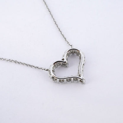 Tiffany & Co Necklace Sentimental Heart Pt950 Platinum Diamond Ladies