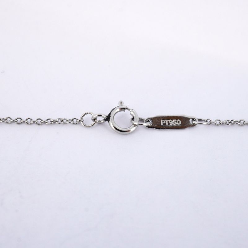 Tiffany & Co Necklace Sentimental Heart Pt950 Platinum Diamond Ladies