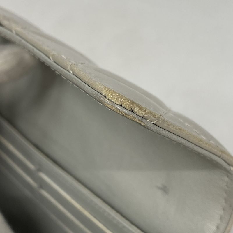 Chanel Long Wallet 2.55 Calfskin Gray Silver Hardware Women's